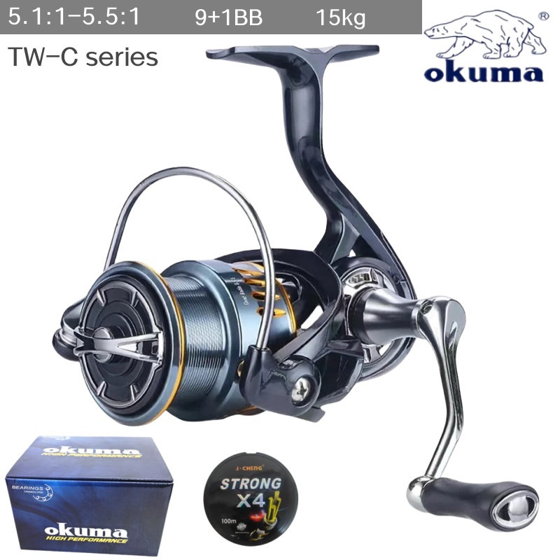 Fishing Boat Steering Wheel - オクマの新型スピニングリール、ギア比5.5:1、15kgの強力なブレーキ力、様々な魚種に対応。