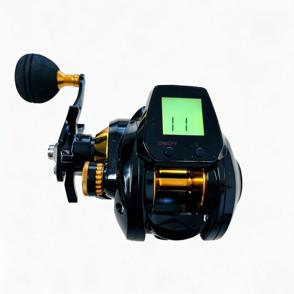 デジタルベイトキャスティングリール。メモリ機能とアラーム機能 - Fishing Boat Depth Finder のレビューと価格