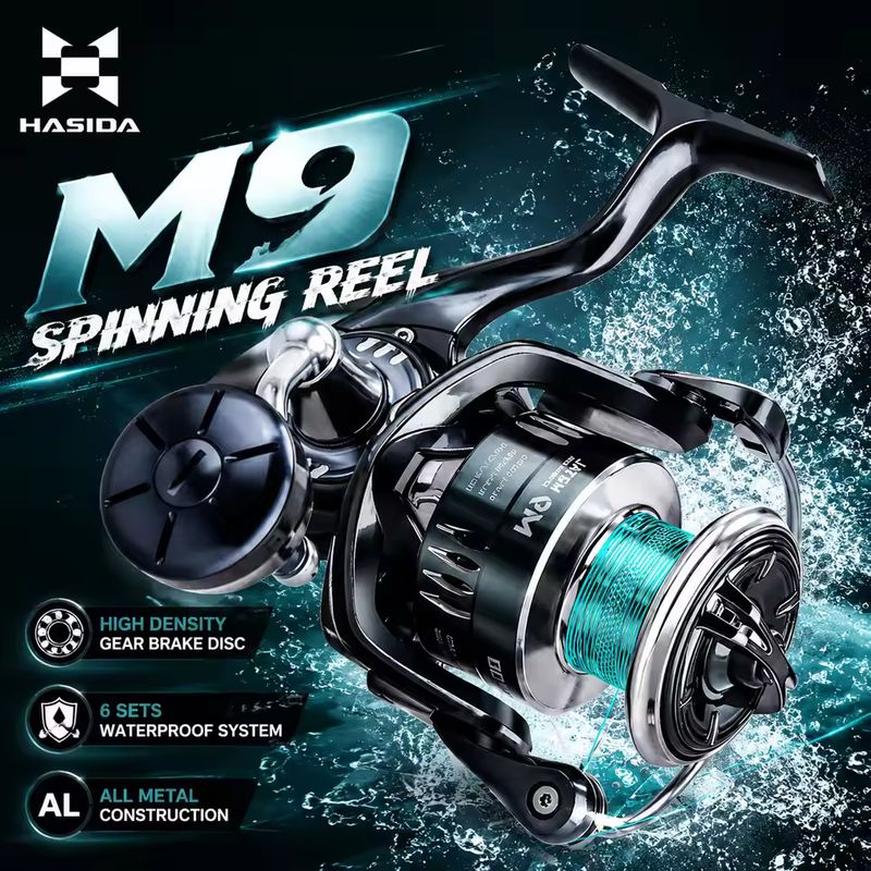 HASIDA M9 スピニングリール。フルメタル製で、海水に - Fishing Boat Steering Wheel のレビューと価格
