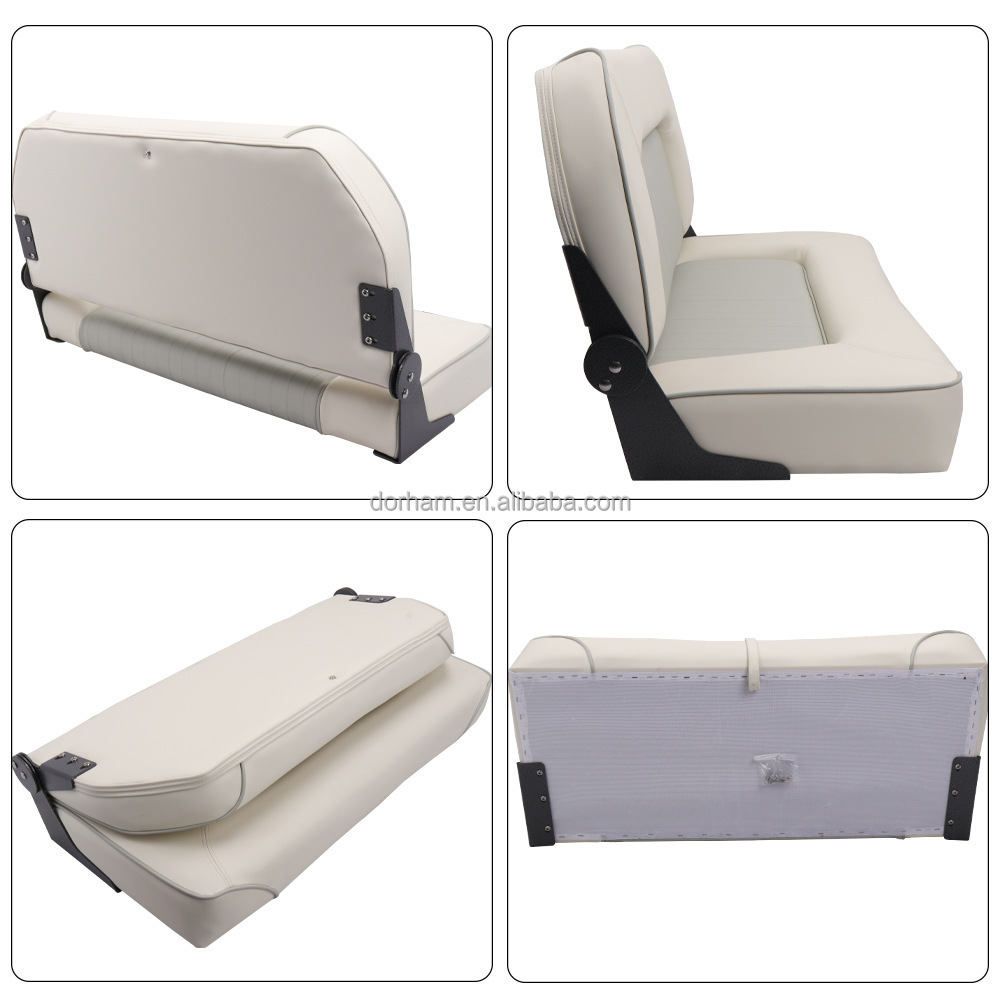マリンダブル折りたたみ式ベンチシート、ローバック、高密度クッ - Fishing Boat Seat のレビューと価格