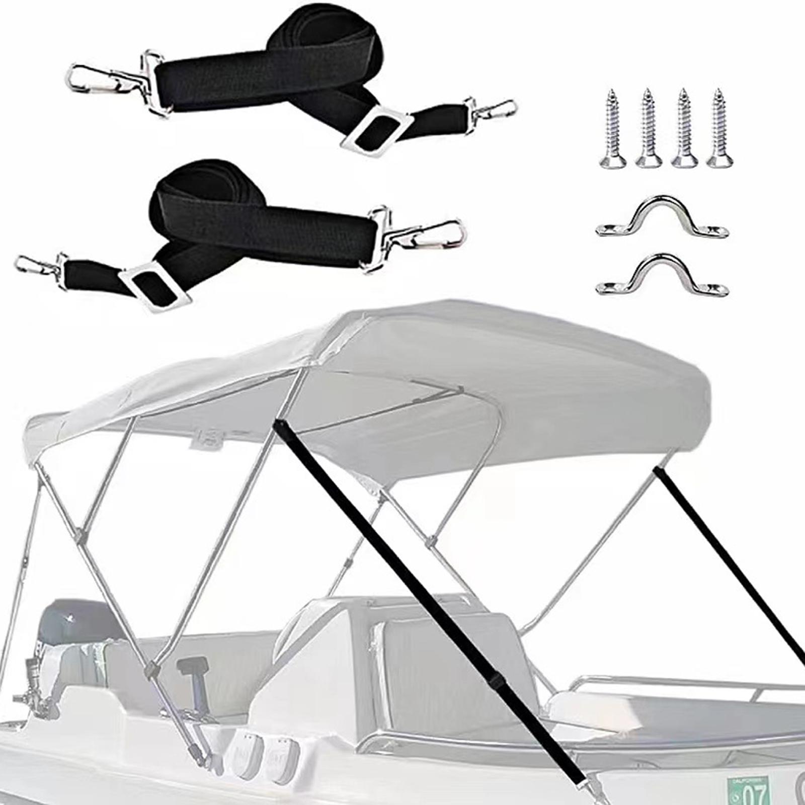 2個の調節可能なビミニトップストラップ、ループ付きアイストラ - Fishing Boat Steering Wheel のレビューと価格