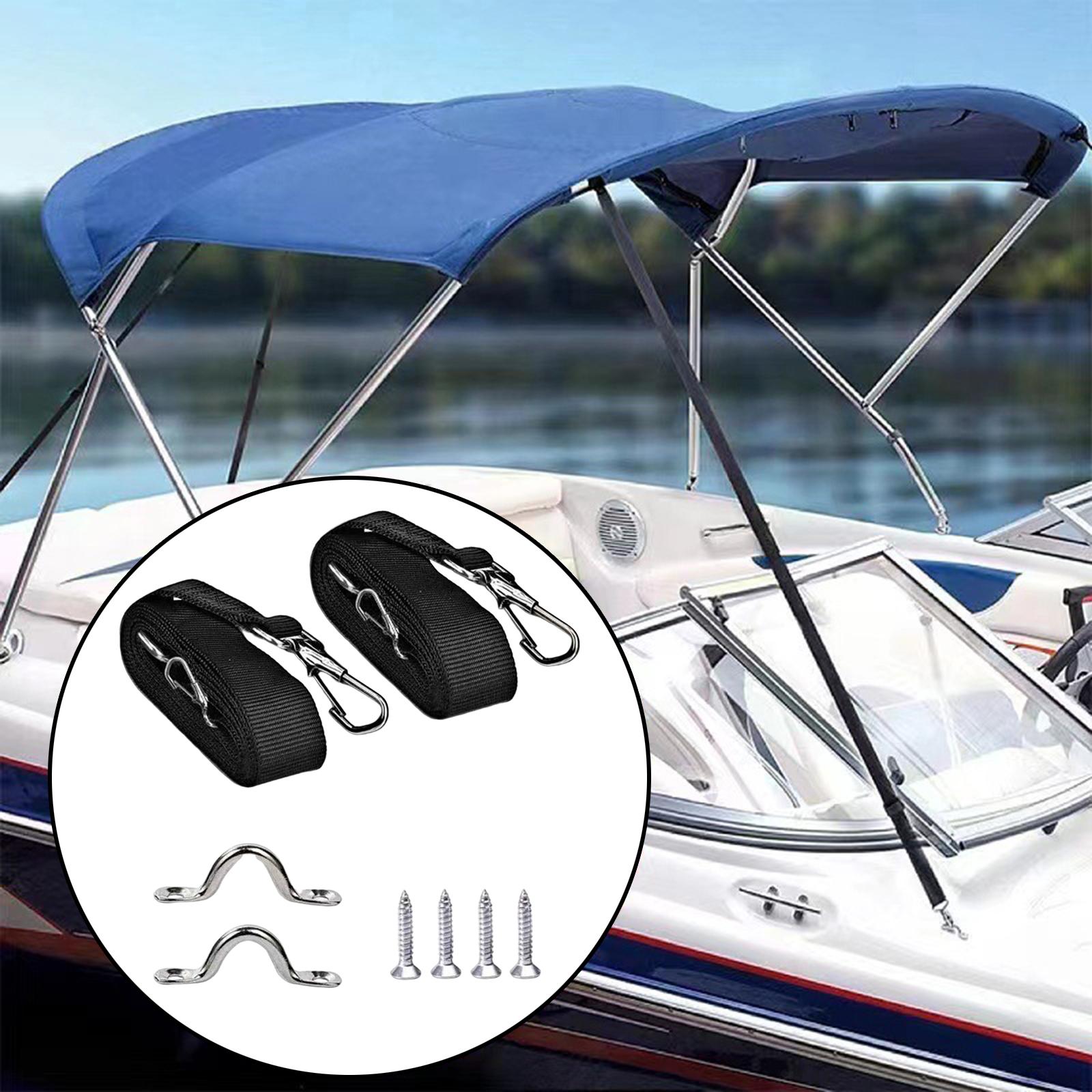 2個の調節可能なビミニトップストラップ、ループ付きアイストラ - Fishing Boat Steering Wheel のレビューと価格