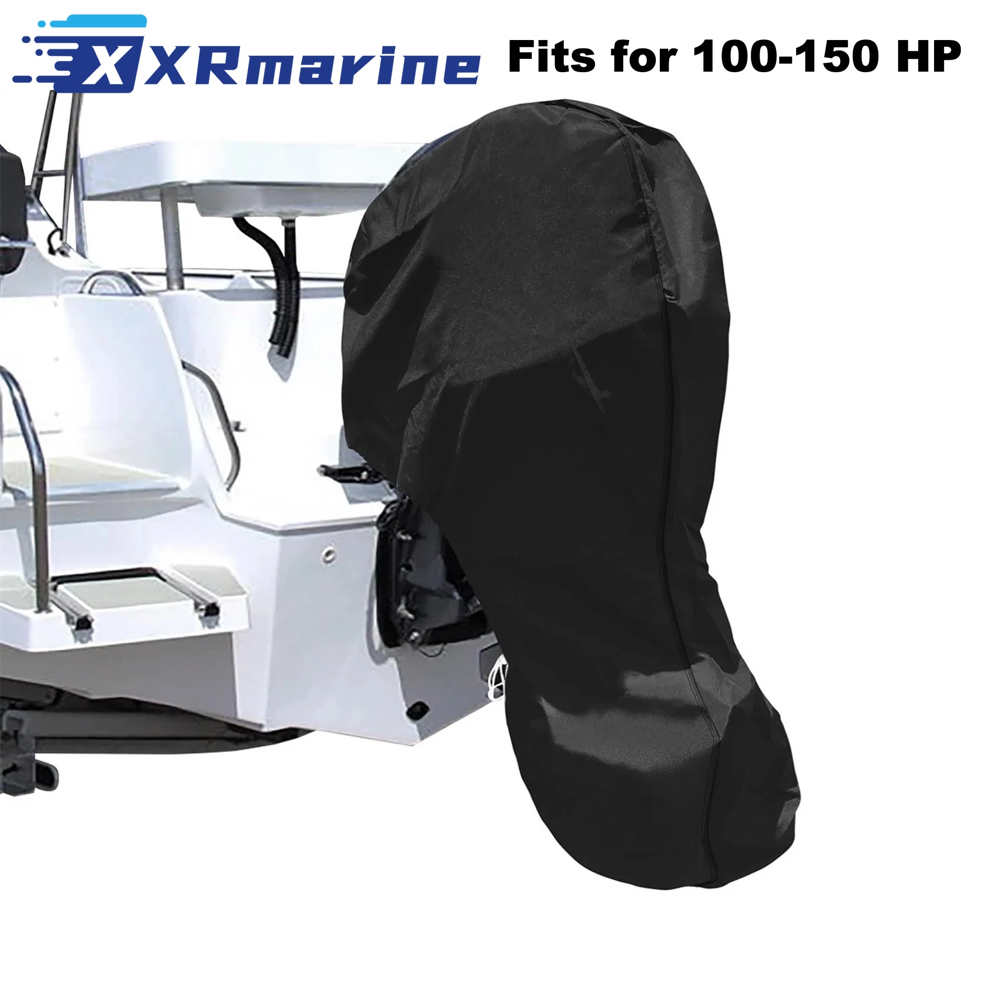 船外機エンジンカバー ブラック ユニバーサル トレーラブル  - Fishing Boat Cover のレビューと価格